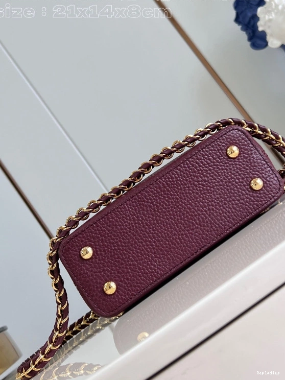 Cheap MINI-21*14*8CM VUITTON CAPUCINES LOUIS 0710